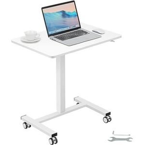 Laptoptafel Op Wielen - Bijzettafel Op Wielen - Laptoptafel Op Wielen Verstelbaar - Bedtafeltje Met Wielen - Bedleestafel