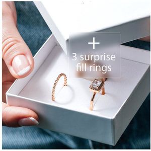 iXXXi Jewelry-On the go ring set Celebration-Rosé goudkleurig-Dames Sieraden geschenkset