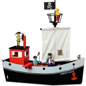 Pippi Langkous houten Piratenschip Hoppetossa 1 mast