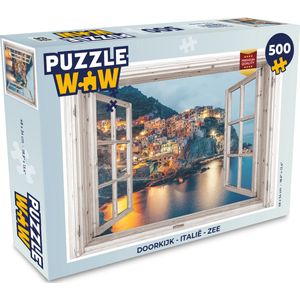 Puzzel Doorkijk - Italië - Zee - Legpuzzel - Puzzel 500 stukjes