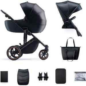 Kinderkraft PRIME2 - Kinderwagen 2in1 - Praktische accessoires - Zwart