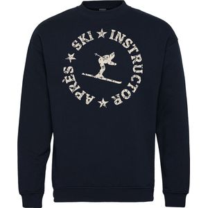 Sweater Rond Après Ski Instructor | Apres Ski Verkleedkleren | Fout Skipak | Apres Ski Outfit | Navy | maat M