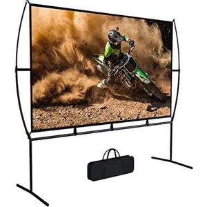 OxyFlowzy®- Beamer Scherm - Projectiescherm - Projectiescherm Met Statief - Projector Scherm