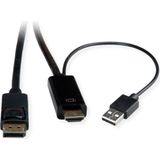 ROLINE HDMI kabel UltraHDTV - DisplayPort, M/M, zwart, 1 m