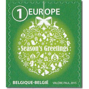 Bpost - Kerst EU - 10 postzegels - tarief 1 EUROPA - Beste Wensen - kerstzegels