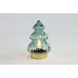 Kerstverlichting boom LED Leah S groen-L12B12H18CM