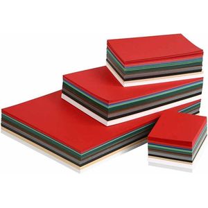 Kerst Karton, A3,A4,A5,A6, 180 gr, diverse kleuren, 1500 div vellen/ 1 doos