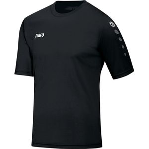 Jako - Shirt Team S/S JR - Zwart Sportshirt Kids - 104 - Zwart