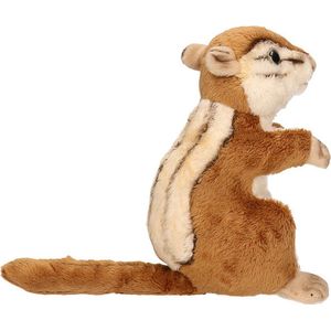 Zittende pluche knuffel eekhoorn 17 cm