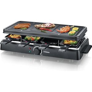 Melissa Gourmetstel 8 personen - Grillplaat - 1300W - 16300026 Raclette - Zwart