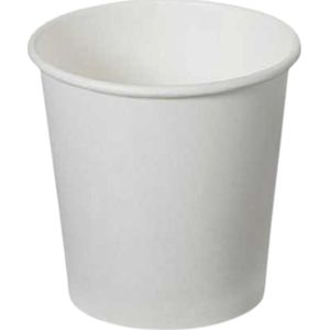 KURTT - 100 Espressobekers - Wit - 120 ml - wegwerpbeker - hittebestendige to-go beker - recyclebaar wegwerpreservoir voor koffie/thee/cacao - drankbeker voor espresso - Espresso - Drinkbeker - Wit