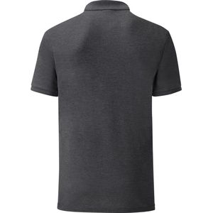 Fruit Of The Loom Heren Tailored Poly / Cotton Piqu poloshirt (Donker Heather)