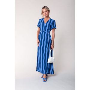 Colourful Rebel Ava Stripes Real Wrap Maxi Dress SS - S