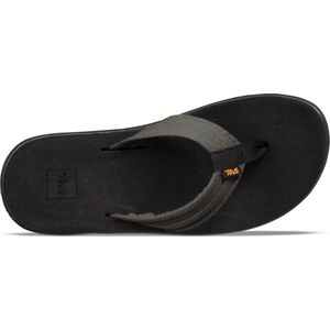 Teva M Voya Canvas Flip Heren Slippers - Zwart/Zand - Maat 39,5