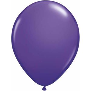 Qualatex ballonnen 100 stuks Purple Violet