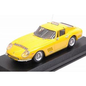 The 1:43 Diecast Modelcar of the Ferrari 275 GTB/4 Safety Car Goodwood Revival of 2013. The manufacturer of the scalemodel is Best Model. This model is only available online