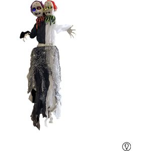 Fjesta Halloween Hangdecoratie Siamese Tweeling met LED - Halloween Decoratie - 120cm