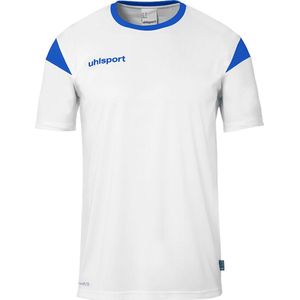Uhlsport Squad 27 Shirt Korte Mouw Kinderen - Wit / Royal | Maat: 140
