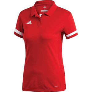 adidas T19 Sportshirt - Maat XS  - Vrouwen - rood - wit