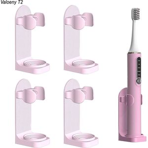 Valoeny T2 Rose Elektrische tandenborstelhouder - Verstelbaar - hangend aan de muur- Zonder Boren