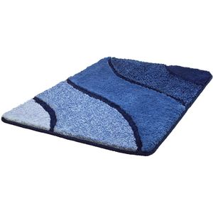 Kleine Wolke - Badmat Wave marineblauw 70x120cm