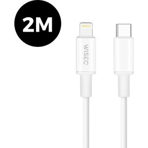 USB C Lightning Kabel - Oplaadkabel Apple iPhone Lightning naar USB C - 2 Meter Fast Charging Kabel iPhone - Wit