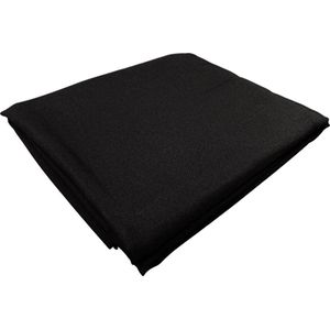 Tafelkleed Leon - zwart - 180 rond -  kerst - decoratie - eten - goedkoop - polyester
