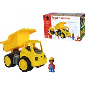 BIG-Power-Worker Dumper + Figuur - Zandbak - Speelgoedvoertuig