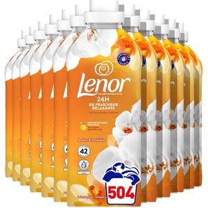 Lenor Wasverzachter Amber & Orchidee - 12 x 42 Wasbeurten