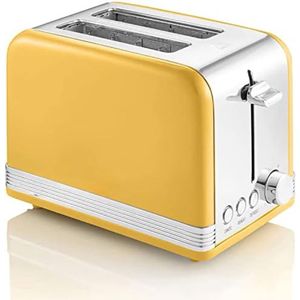 Gratyfied - Retro broodrooster - Vintage broodrooster - Retro keuken producten - Retro tosti apparaat - 1,94 kg - Geel