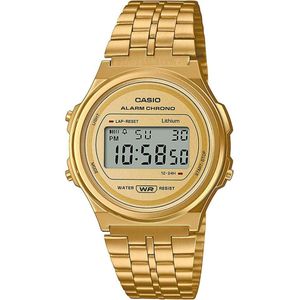 Casio Vintage Iconic A171WEG-9AEF Unisex Horloge 37 mm - Goudkleurig