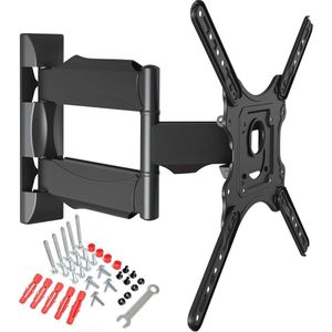 Verstelbare TV muurbeugel voor 32-55 inch LED LCD televisies - Maximaal 31,8 kg en VESA 400x400 mm compatibel