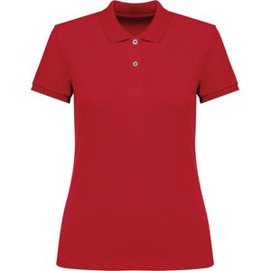 Native Spirit Ecologische damespolo in piquétricot NS208 - Poppy Red - M