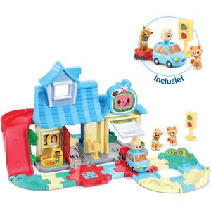 VTech Toet Toet Auto's CoComelon Familiehuis Speelset - Inclusief JJ's Speelgoed Auto - Educatief & Interactief Baby Speelgoed - Cadeau - 1,5 tot 5 Jaar