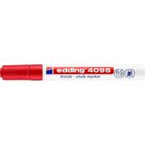 Edding Krijtmarker 4095 Rond 2 - 3 Mm Waterbasis Rood