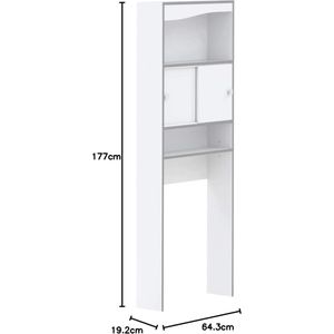 Wasmachine Ombouw - Wasmachine Kast - Wasmachine Meubel - Kast voor Wasmachine