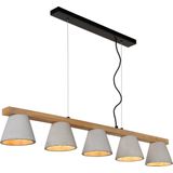 Lucide POSSIO - Hanglamp - 5xE14 - Taupe