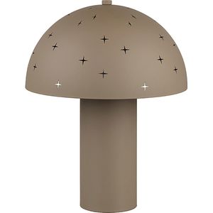 LED Tafellamp - Torna Ates - E14 Fitting - 1 lichtpunt - Max 28W - Taupe - Metaal