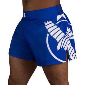 Hayabusa Icon Kickboxing Shorts - blauw / wit - maat XXL