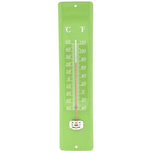 Thermometer metaal 30 cm - buiten en binnen