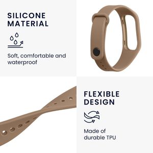 kwmobile bandje geschikt voor Oppo Band Sport - Armband voor fitnesstracker in bruin - Horlogeband