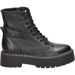 Steve Madden Skylar dames veterboot - Zwart - Maat 38