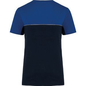 T-shirt Unisex 5XL WK. Designed To Work Ronde hals Korte mouw Navy / Royal Blue 60% Katoen, 40% Polyester