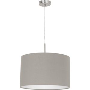 EGLO Pasteri - Hanglamp - 1 Lichts - Ø380mm. - Nikkel-Mat - Taupe