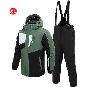 Livano Skipak - SkiBroek - Skijas - Ski Suit - Wintersport - Heren - 2-Delig - Groen - Maat XL