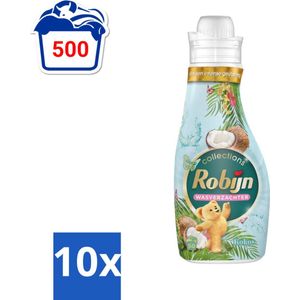Robijn Collections - Wasverzachter - Kokos - 50 Wasbeurten - Bulkverpakking - 10 stuks