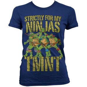 Teenage Mutant Ninja Turtles Dames Tshirt -L- Strictly For My Ninjas Blauw