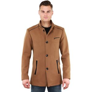 Versano John Heren Korte Mantel Manteljas Winterjas 3XL - Camel