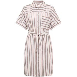 Freequent Jurk Fqlavisco Shirtdress 205914 Brilliant White W. Burro Dames Maat - XXL