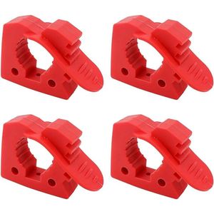 4 stuks Snelle Installatie Klemmen - Geschikt voor 3-4cm Pijp - Snel en Stabiel Effect